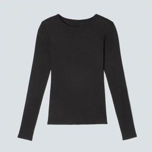 Everlane's The Pima Micro-Rib Long-Sleeve Crew